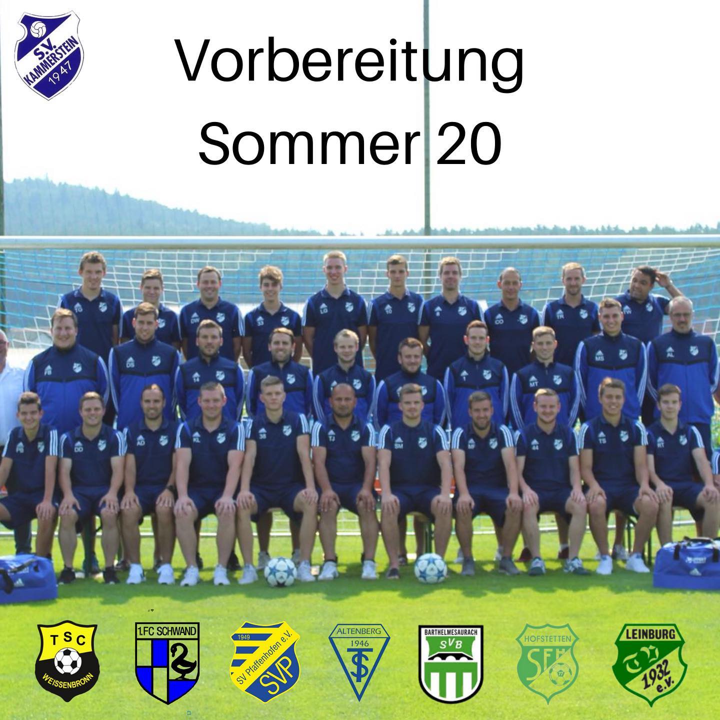 🙋♂️ auch wir sind nach langer Corona-Pause wieder zurück und bereiten uns auf die Spiele in diesem Jahr vor. Dabei steht - Stand heute und sofern zugelassen - das Fortsetzen der Saison und ein Ligapokal an. Doch vorher erwarten uns einige Vorbereitungsgegner:
🔵 02.08.20 Weissenbronn
⚪️ 09.08.20 Schwand
🔵 13.08.20 Pfaffenhofen
⚪️ 15.08.20 Altenberg
🔵 16.08.20 Barthelmesaurach
⚪️ 23.08.20 Hofstetten
🔵 29.08.20 Leinburg
Wir freuen uns wieder kicken zu dürfen!
—————————————————
#kammerstein #svk #blueandwhite #preseason #bfv